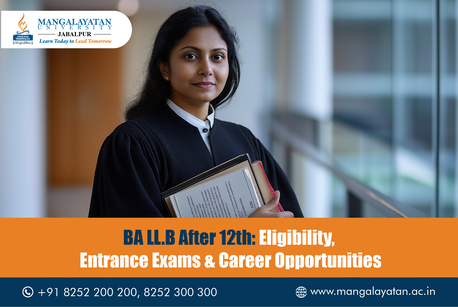 Bhopal, Education, BA LLB After 12th &ndash; Entrance Exams & Career Opportunities