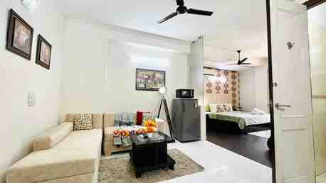New Delhi, Apts/Flats Wanted, INR 6828/day,  Furnished,  Studio,  450 Sq. Feet,  BluO Classic Studio In Green Park