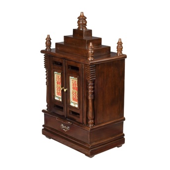 Mumbai, Furniture, INR 38839,  Buy Wooden Pooja Mandir Online India - Temple Designs