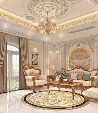 Riyadh, Construction, Gypsum Work: أعمال الجبس  - Painting: أعمال الدهان  - Tile Work: أعمال البل