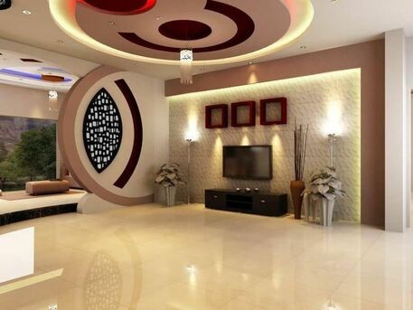 Riyadh, Construction, Gypsum Work: أعمال الجبس  - Painting: أعمال الدهان  - Tile Work: أعمال البل