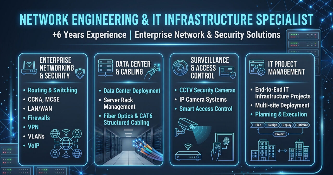Dammam, Job Seekers, Network Engineer And IT Support
