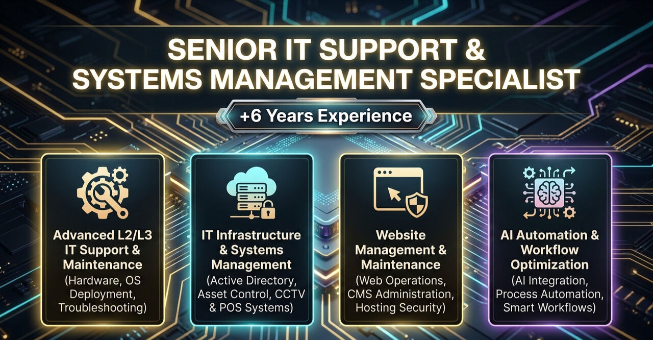 Dammam, Job Seekers, Network Engineer And IT Support