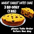 BHD 3,  Healthy Homemade Wheat Carrot Dates Cake Available 3 Bd Only (1 Kg)