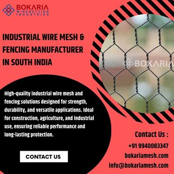 Chennai, Industrial Machinery, Industrial Wire Mesh & Fencing Manufacturer In South India