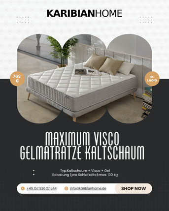 Berlin, Furniture, EUR 300,  Maximum Visco Gelmatratze Kaltschaum Online Kaufen &ndash; Komfortable Matratze Mit Gelkern