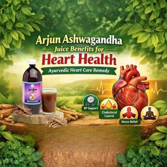 Haryana, Health & Beauty Items, INR 660,  Arjun Ashwagandha Juice Benefits For Heart Health | Ayurvedic Heart Care Remedy