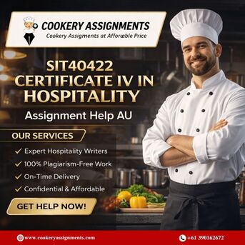 Sydney, Education, SIT40422 Certificate IV In Hospitality Assignment Help AU | Expert Cookery Assignments Sup