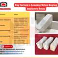 INR 30,  Key Factors To Consider Before Buying Insulation Bricks