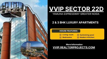 Greater Noida, Real Estate For Sale, 2 BR,  VVIP Sector 22D Greater Noida | Life Designed For Living