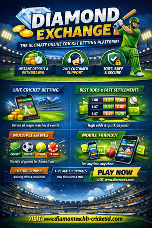 New Delhi, Mobile Apps, Diamond Exchange Cricket ID &ndash; Fast, Secure & Live Betting Platform