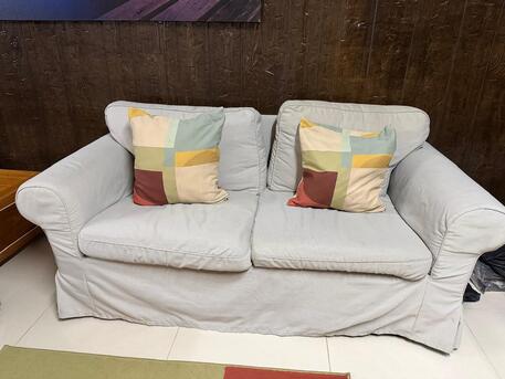 Al Jubail Al Balad, Furniture, SAR 600,  IKEA EKTORP SOFA (3+2 SEAT) WITH EXTRA COVER