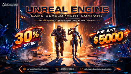 Los Angeles, Software, USD 5000,  Get 30% OFF Unreal Engine Game Development | Osiz Technologies