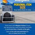 Allegiant Personal Item Size &ndash; Know Airline Rules & Limits