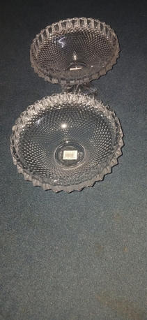 Dammam, Household Items, SAR 25,  Glass Pedestal Serving Bowl,