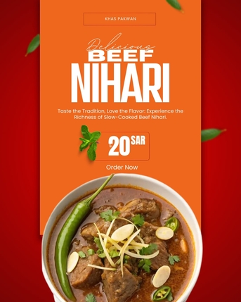 Akrabia, Food, SAR 20,  Homemade Food - Daal Chawal & Beef Nihari - Daily Available