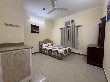 Gudaibiya, Rooms Available, BHD 110/month,  Furnished,  Semi Furnished 1 Bedroom Attached Flat GUDAIBIYA Near Aster Clinic @ 110/-BHD