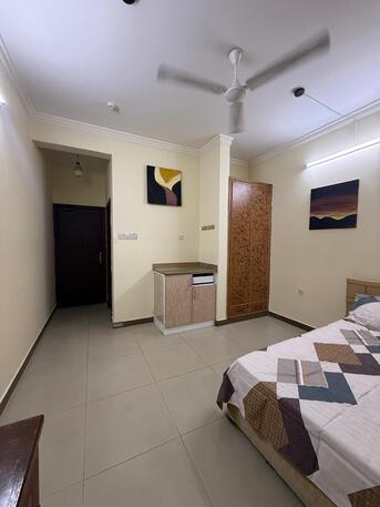 Gudaibiya, Rooms Available, BHD 110/month,  Furnished,  Semi Furnished 1 Bedroom Attached Flat GUDAIBIYA Near Aster Clinic @ 110/-BHD