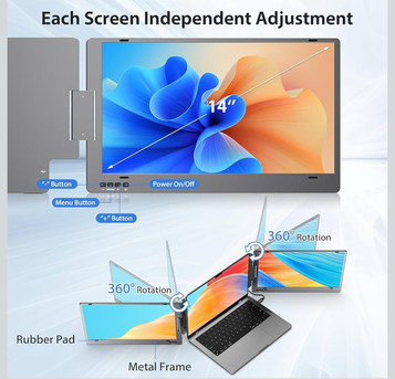 Al Rawdah, Electronics, SAR 800,  Dual Extended Portable Display For Laptop