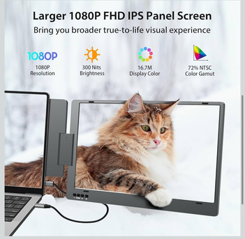 Al Rawdah, Electronics, SAR 800,  Dual Extended Portable Display For Laptop