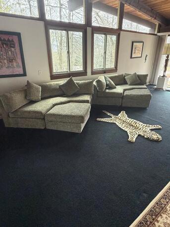 New York, Furniture, USD 600,  Contemporary Sectional W/ Chaise &ndash; Minimalist Luxury Statement