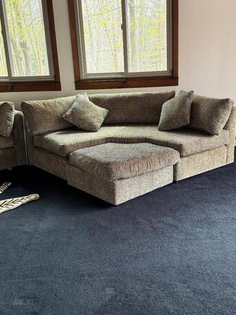 New York, Furniture, USD 600,  Contemporary Sectional W/ Chaise &ndash; Minimalist Luxury Statement