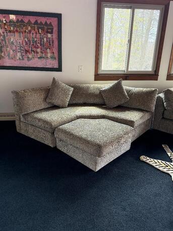 New York, Furniture, USD 600,  Contemporary Sectional W/ Chaise &ndash; Minimalist Luxury Statement