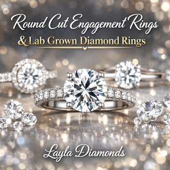 London, Jewelry, Dol 1950,  Round Cut Engagement Rings | Lab Grown Diamond Rings &ndash; Layla Diamonds