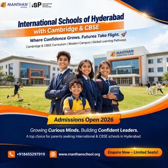 Hyderabad, Education, International Schools Of Hyderabad With Cambridge & CBSE
