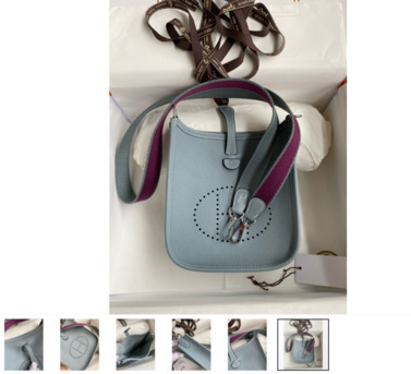 New York, Clothing & Accessories, USD 400,  Replica Hermes Handmade Bags &ndash; Evelyne Mini In Blue Lin Clemence