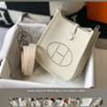 USD 269,  Replica Hermes Bags &ndash; Evelyne III TPM Mini In Craie Clemence