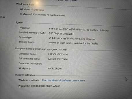 Riyadh, Computers, SAR 1400,  Lenovo ThinkPad L14 - I5 11Gen - 8GB - 256 SSD