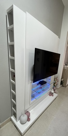 Riyadh, Furniture, SAR 450,  Vertical Wooden Tv Stand