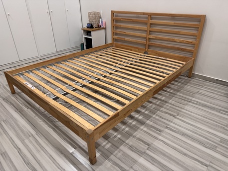 Riyadh, Furniture, SAR 2500,  Ikea Double Bed With Spring Mattress
