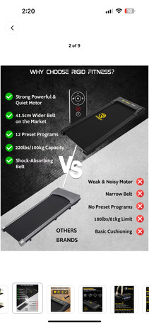 Dammam, Sporting Goods, SAR 450,  Rigid Fitness Walking Pad.