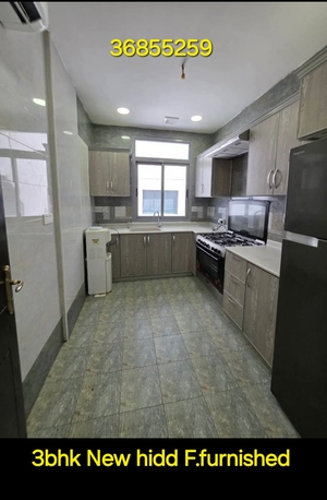 Hidd, Apartments/Houses, BHD 320/month,  3 BR,  Flat 3bhk Semi Furnished New Hidd