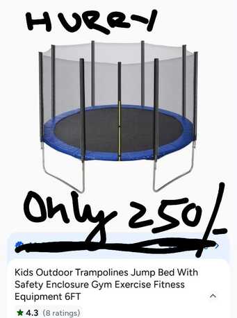 Al Rawdah, Baby & Kid Stuff, SAR 250,  Trampoline Perfect Shape