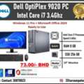 BHD 73,  Dell Core I7 3.4Ghz PC 8GB RAM 256GB SSD 19" Monitor Windows 11 & Office 2024 Ready To Use