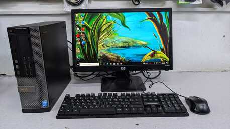 Manama, Computers, BHD 73,  Dell Core I7 3.4Ghz PC 8GB RAM 256GB SSD 19" Monitor Windows 11 & Office 2024 Ready To Use