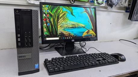 Manama, Computers, BHD 73,  Dell Core I7 3.4Ghz PC 8GB RAM 256GB SSD 19" Monitor Windows 11 & Office 2024 Ready To Use