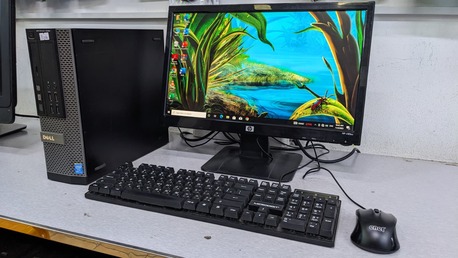 Manama, Computers, BHD 73,  Dell Core I7 3.4Ghz PC 8GB RAM 256GB SSD 19" Monitor Windows 11 & Office 2024 Ready To Use