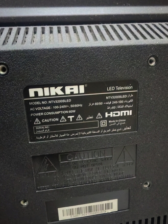 Dammam, Appliances, SAR 250,  Small Hitachi Fridge (85 L) & Nikai Smart LED TV (32 Inch)