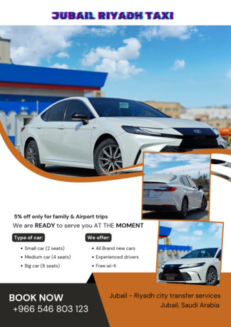 Jubail, Rideshare, Jubail Riyadh Ride Share (Taxi)