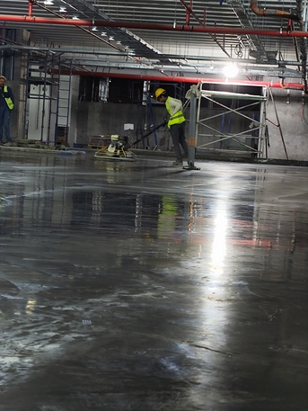 Riyadh, Construction, Subcontractor Concrete Finishing By Helicopter