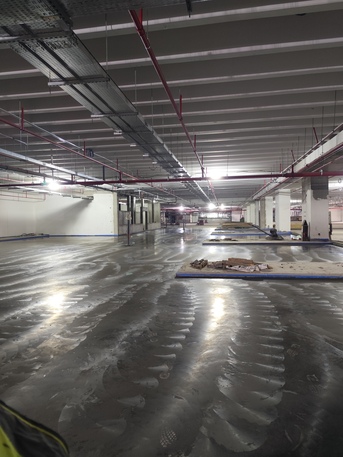 Riyadh, Construction, Subcontractor Concrete Finishing By Helicopter