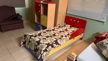 Al Malaz, Furniture, SAR 150,  Kids Bed With Matress And Shelf_ IKEA