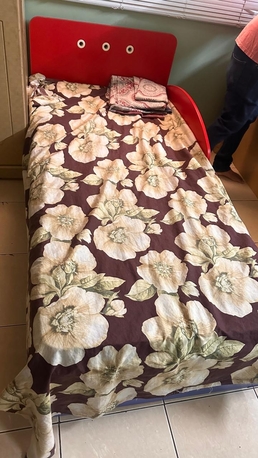 Al Malaz, Furniture, SAR 150,  Kids Bed With Matress And Shelf_ IKEA