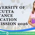 University Of Calcutta Distance Education Admission 2026