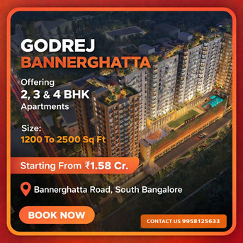 Bangalore, Real Estate For Sale, INR 15800000,  2 BR,  1200 Sq. Feet,  The Secret Behind Godrej Bannerghatta&rsquo;s Buzz