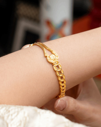 Kuala Lumpur, Jewelry, MYR 5390,  Poh Kong Horse Gold Bangle &ndash; 22K Auspicious Design | Bangle Malaysia